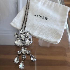 J Crew Long Statement Necklace, Gold / Brass